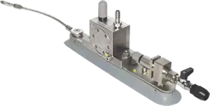 NetterVibration Polska wibrator pneumatyczny wirujący NCT na mocowaniu podciśnieniowym serii VAC